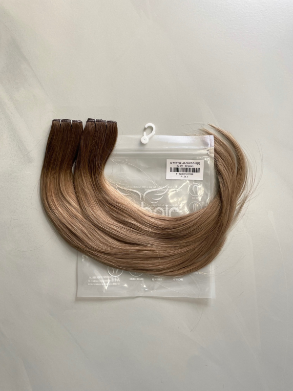 Bighair Genius Weft Extension Gold-Line Ombré R2/D18# - Afbeelding 2
