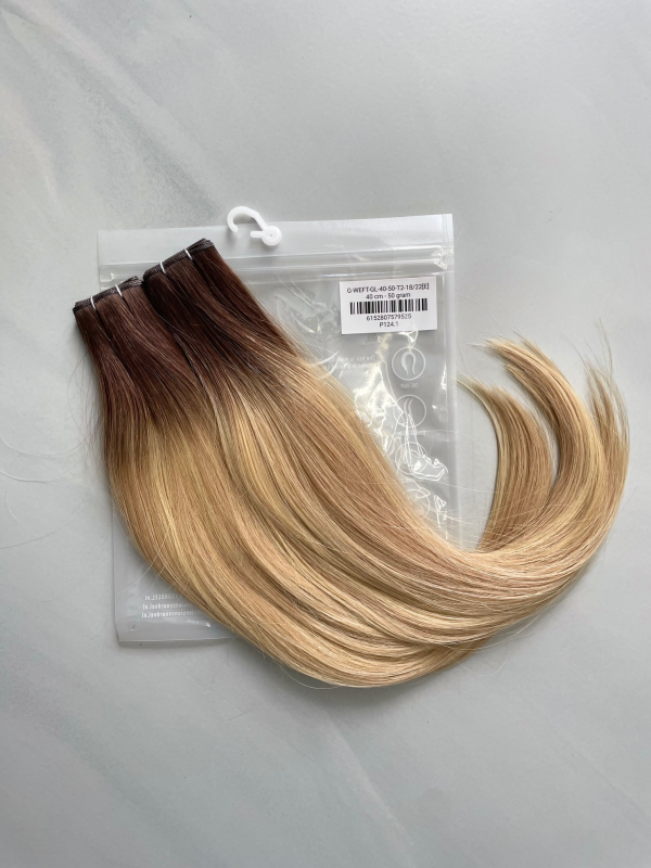 Bighair Genius Weft Extension Gold-Line Balayage T2-18/22# - Afbeelding 2