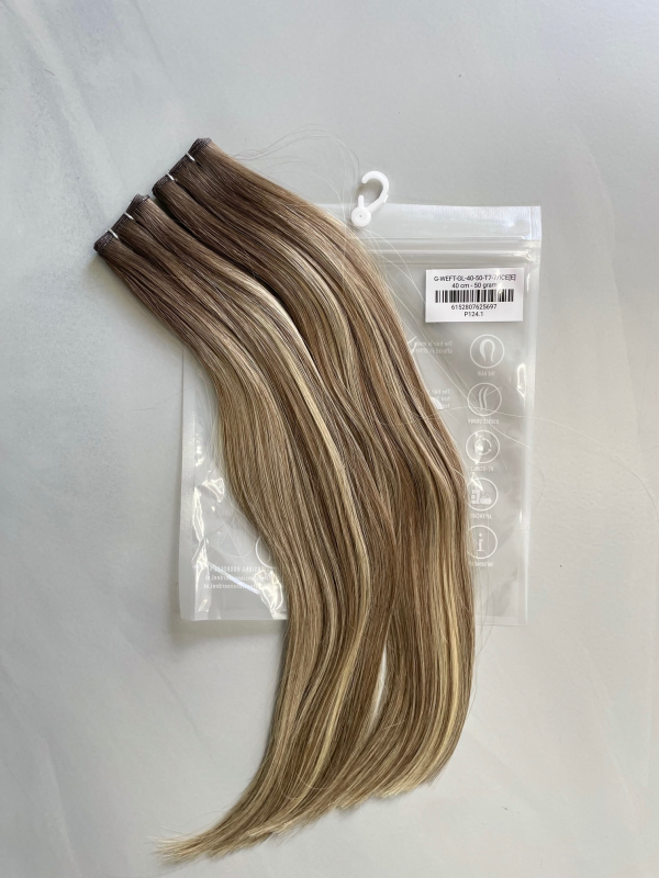 Bighair Genius Weft Extension Gold-Line Balayage T7-7/ICE# - Afbeelding 2