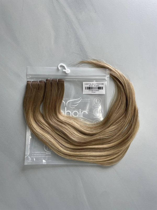 Bighair Genius Weft Extension Gold-Line Balayage T8-8/613# - Afbeelding 2
